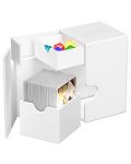 Κουτί καρτών  Ultimate Guard Flip`n`Tray XenoSkin - Monocolor White (100+τεμ) - 3t